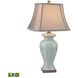Celadon 29 inch 9.5 watt Green with Bronze Table Lamp Portable Light in LED, 3-Way
