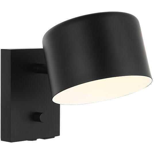 Clinton 1 Light 6 inch Black Wall Sconce Wall Light