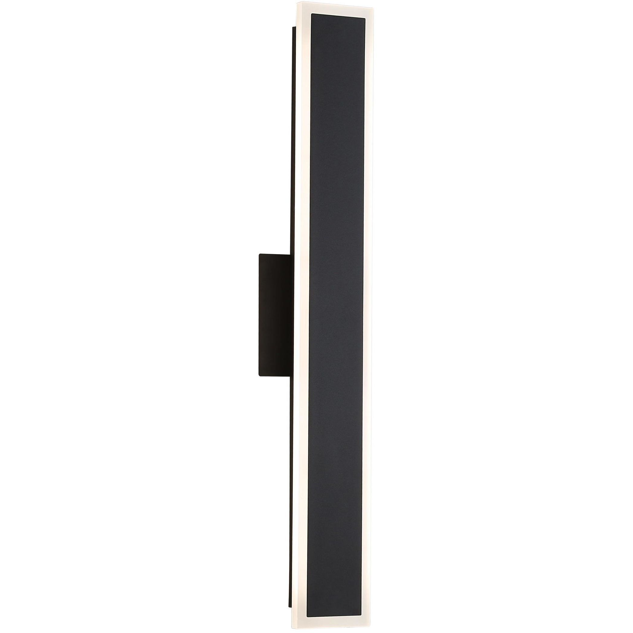 Obsidian LED 23.63 inch Sand Black Outdoor Wall