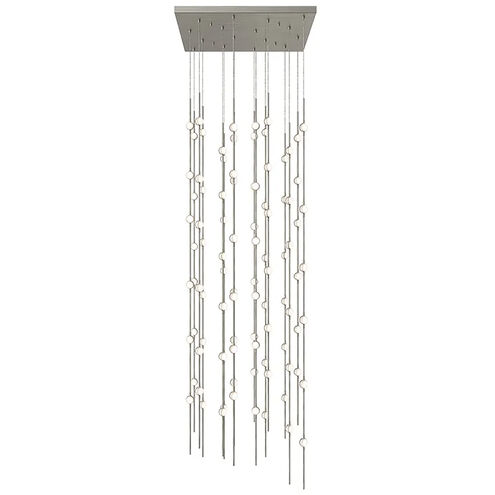 Constellation LED 24 inch Satin Nickel Chandelier Ceiling Light in 2700K, White, Standard Suspension