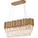 Canada 7 Light 12 inch Gold Chandelier Ceiling Light