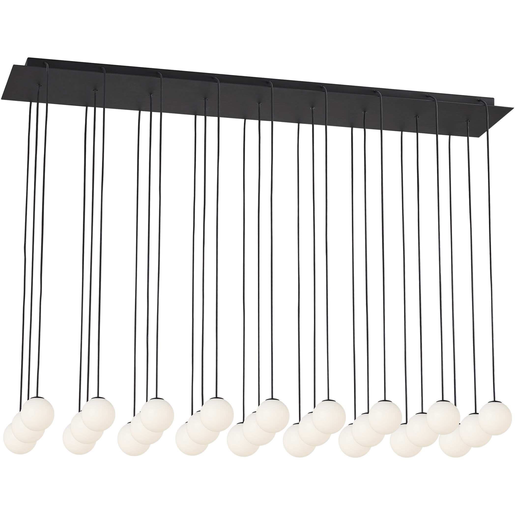 Sean Lavin Orbet LED 11.2 inch Nightshade Black Chandelier Ceiling Light in 277V