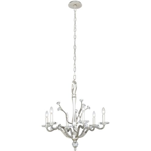 Venus 6 Light 26 inch Pewter Chandelier Ceiling Light