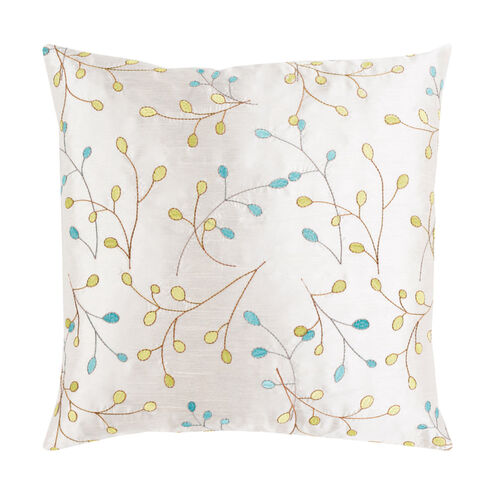 Blossom II 22 X 22 inch White Pillow Kit, Square