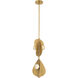 Pod LED 8.25 inch Legacy Brass Pendant Ceiling Light