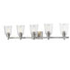 Bohin 5 Light 41.25 inch Brushed Nickel Vanity Wall Light