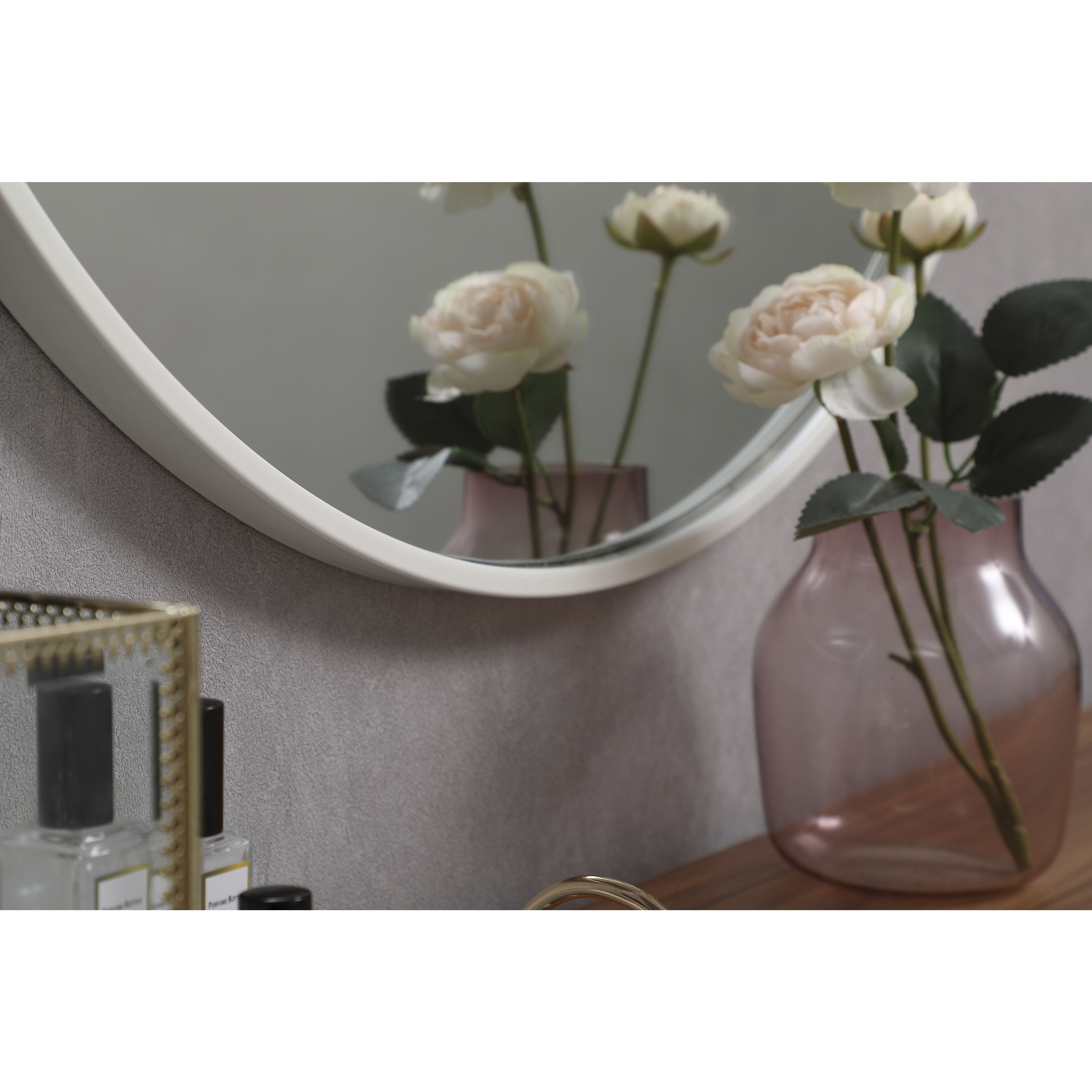Eternity 28 X 28 inch White Wall Mirror