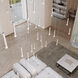 Suspenders LED 137.25 inch Satin White Suspension Ceiling Light, Multi-light