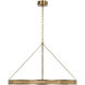 Marie Flanigan Menil LED 40 inch Soft Brass Ring Chandelier Ceiling Light