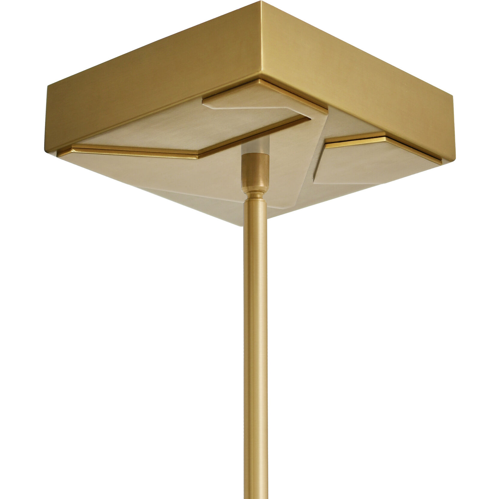 Solara LED 72 inch Brass Chandelier Ceiling Light