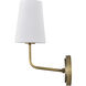 Cordello 1 Light 5 inch Vintage Brass Wall Sconce Wall Light