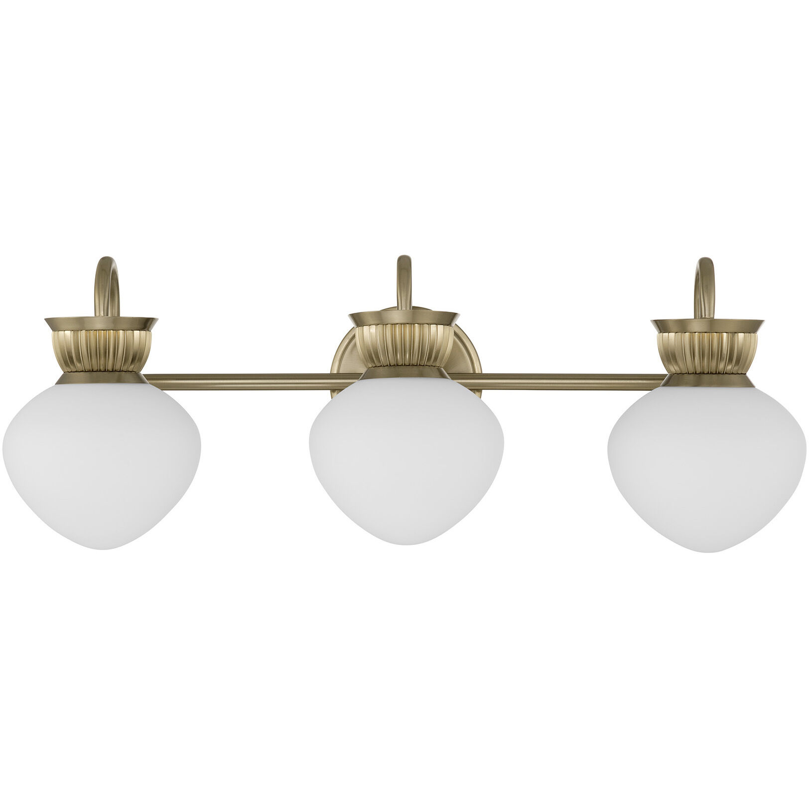 Melbourne 3 Light 25.5 inch Noble Brass Bathroom Vanity Light Wall Light