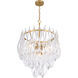 Glassara 6 Light 23 inch Legacy Brass Pendant Ceiling Light