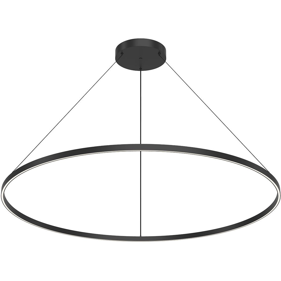 Cerchio Pendant Ceiling Light in Black