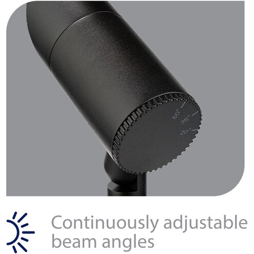 InterBeam Black 6 watt LED Spot and Flood Lighting in 2700K, Low Voltage Accent Light Kits, WAC Landscape
