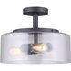 Madison 3 Light 13 inch Oil Rubbed Bronze Semi-Flush Ceiling Light