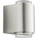 Rico 2 Light 6 inch Satin Nickel Outdoor Wall Sconce