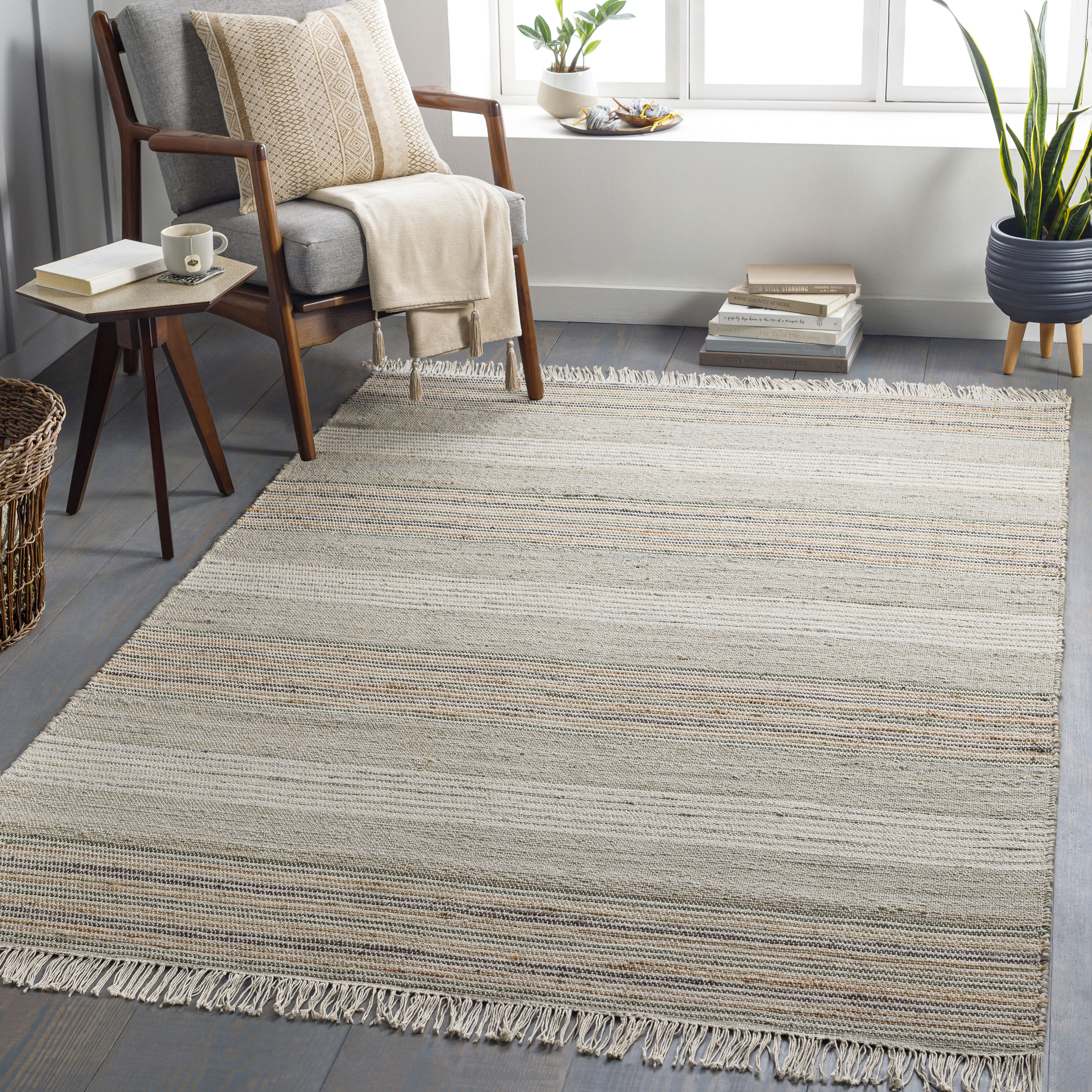 Trabzon 90 X 60 inch Taupe Rug, Rectangle