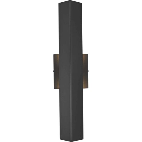 Troy 2 Light 18 inch Black Outdoor Wall Sconce