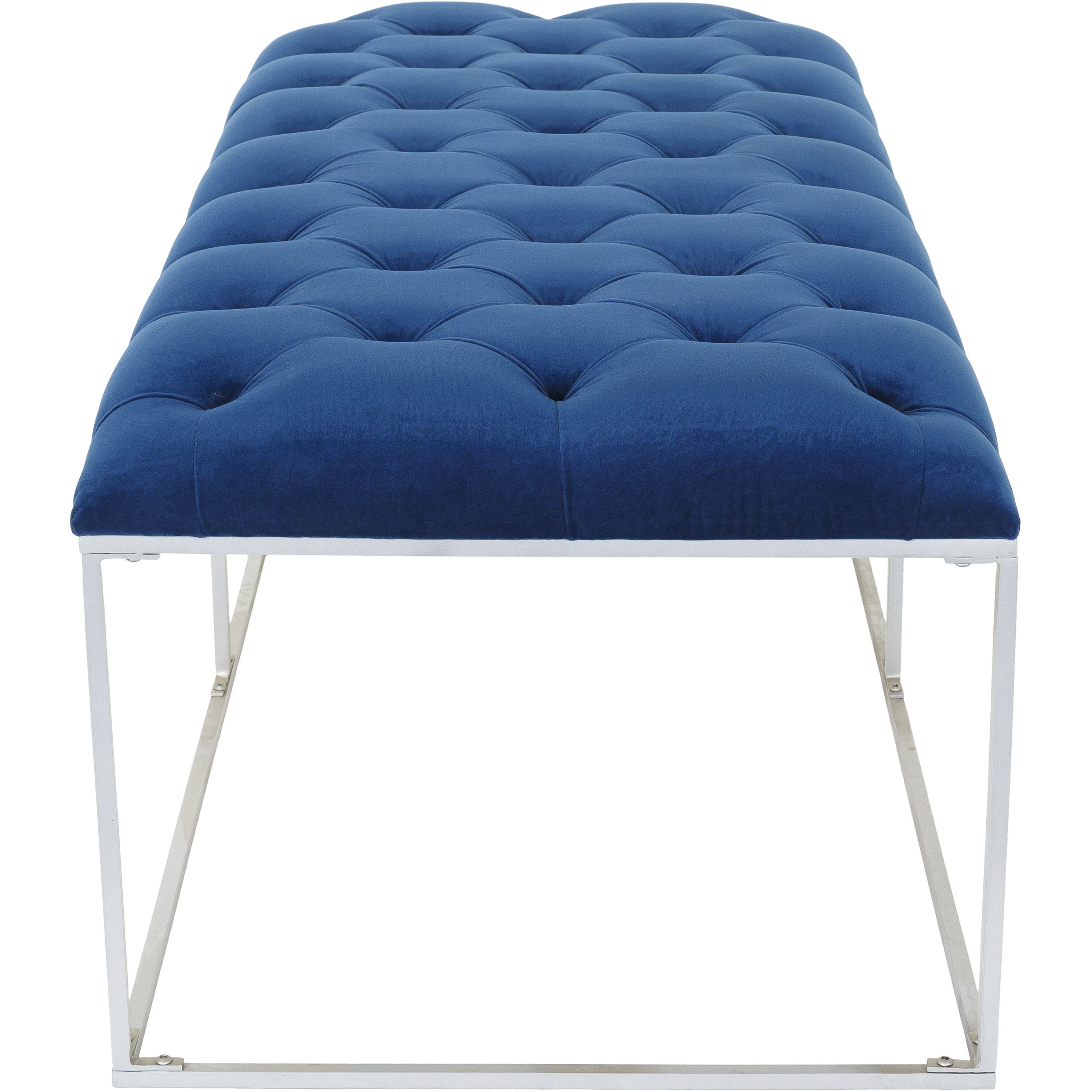 Savoy Dark Blue Upholstered Bench