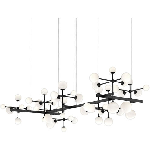 Nebula LED 95.5 inch Satin Black Chandelier Ceiling Light