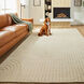 Kirti 114 X 79 inch White/Ivory Rug in 6 x 9