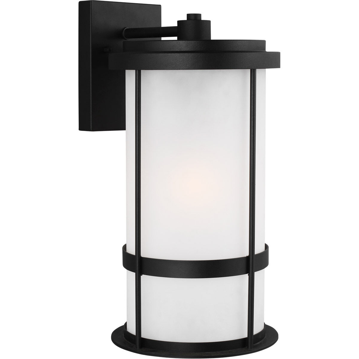 Wilburn 1 Light 20 inch Black Outdoor Wall Lantern, Large