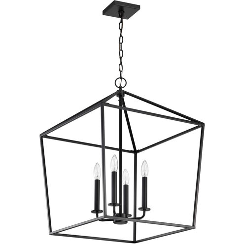 Emma 4 Light 20 inch Matte Black Pendant Ceiling Light