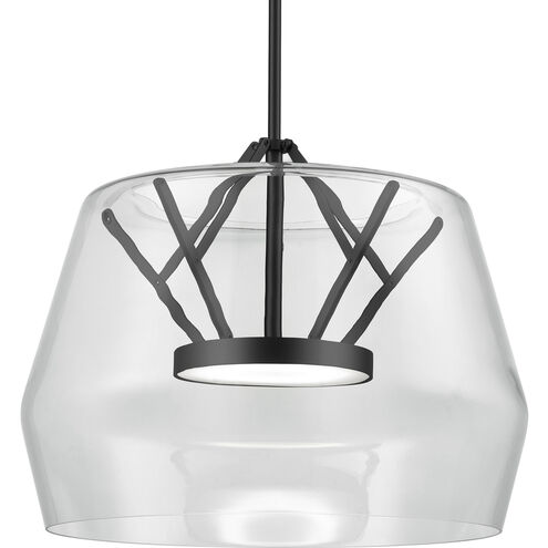 Deco LED 17.75 inch Black Pendant Ceiling Light