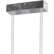 Crystal 4 Light 25 inch Chrome Pendant Ceiling Light