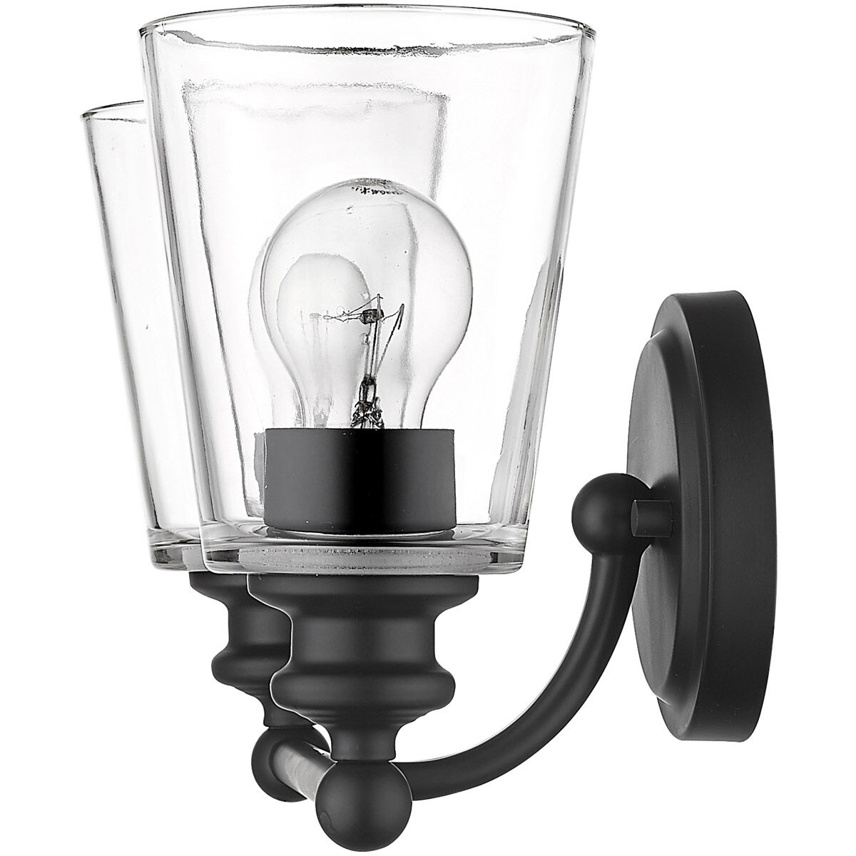 Ceil 2 Light 14 inch Matte Black Vanity Light Wall Light