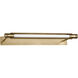 Avroko Capa 14.4 watt 24 inch Hand Rubbed Antique Brass Picture Light Wall Light