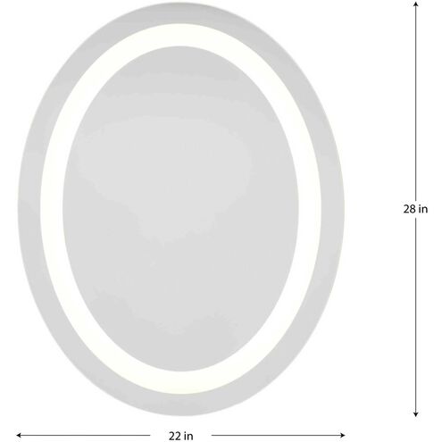 Captarent LED 28 X 22 inch White Led Illuminated Mirror