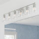 Adley 6 Light 49 inch Brushed Nickel Bath Vanity Wall Light