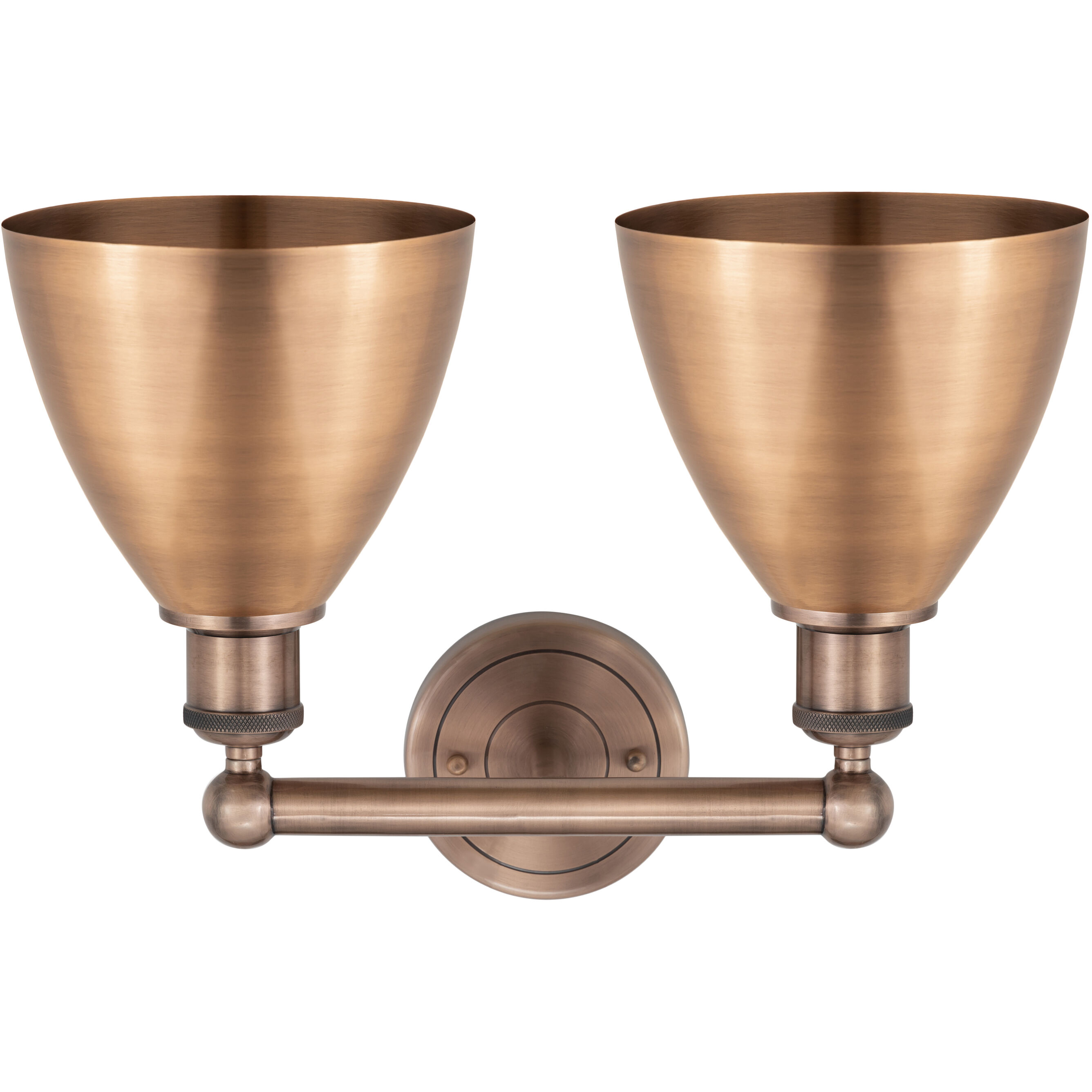 Metal Bristol 2 Light 16.5 inch Antique Copper Bath Vanity Light Wall Light