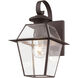 Westover 1 Light 13 inch Bronze Outdoor Wall Lantern