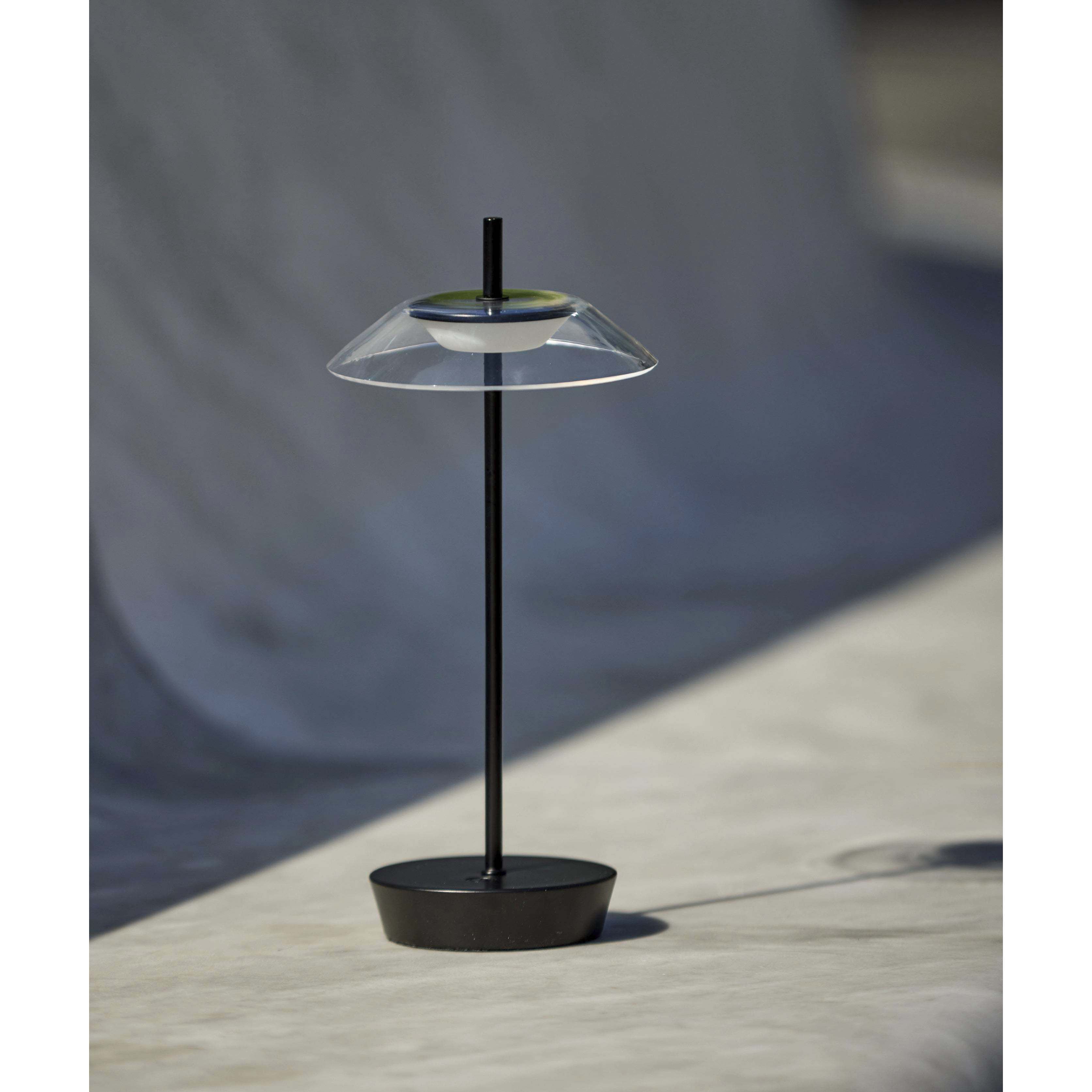 Ako 12 inch 2.00 watt Black Cordless Table Lamp Portable Light, ADS360