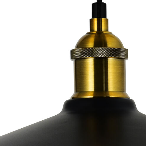 Brave 1 Light 10 inch Black Mini Pendant Ceiling Light