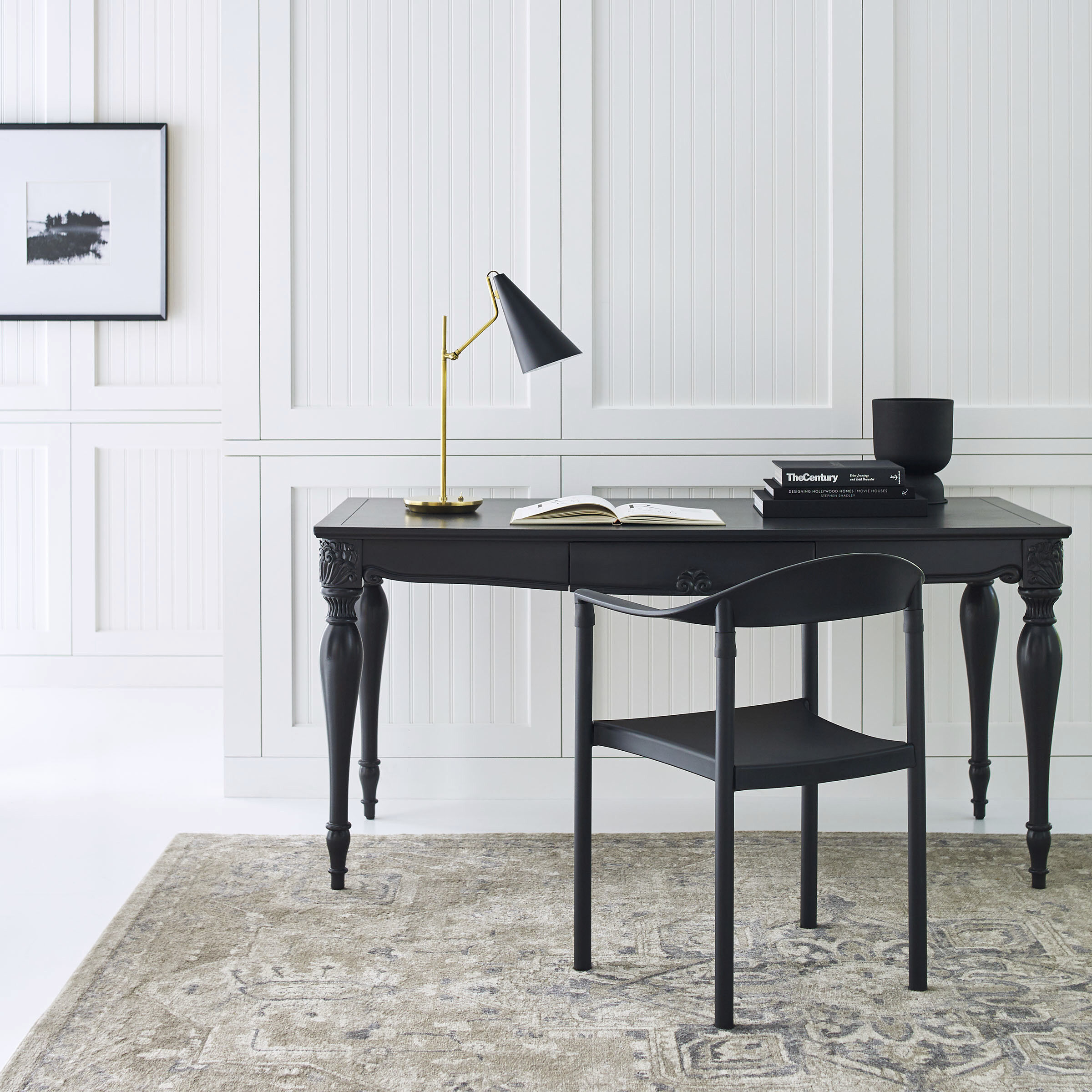 AERIN Clemente 20.75 inch 60.00 watt Brass with Black Table Lamp Portable Light