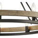 Ramsey 10 Light 34 inch Matte Black with Aspen Chandelier Ceiling Light