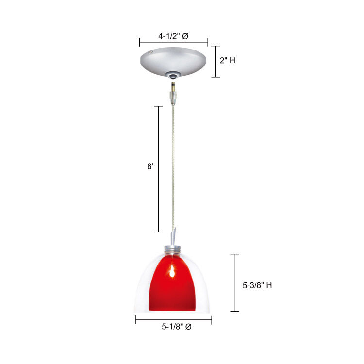 Lina 1 Light 5.13 inch Satin Nickel Mini Pendant Ceiling Light