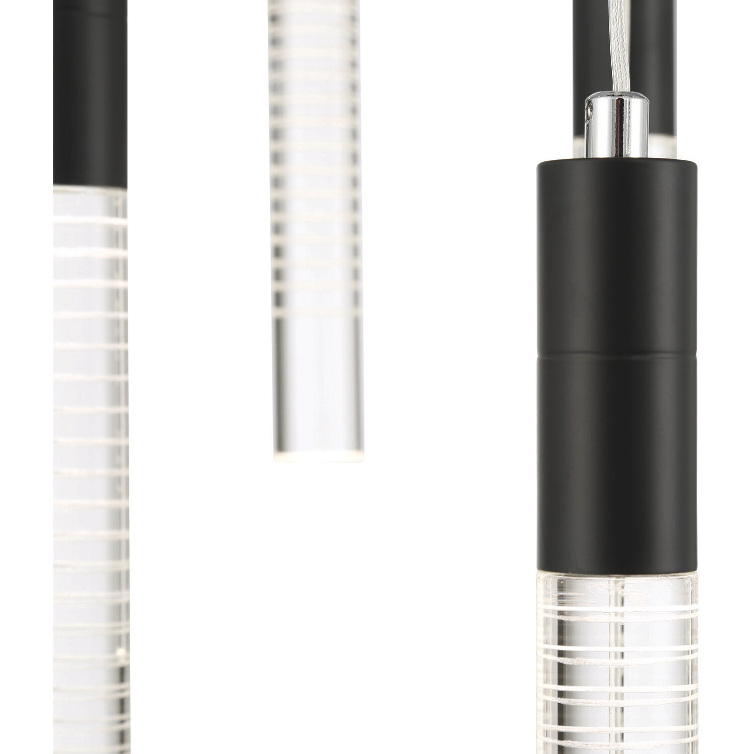 Celine LED 23.62 inch Black Chandelier Ceiling Light