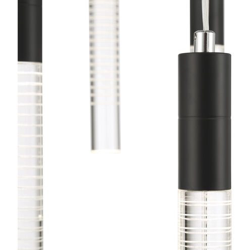 Celine LED 23.62 inch Black Chandelier Ceiling Light