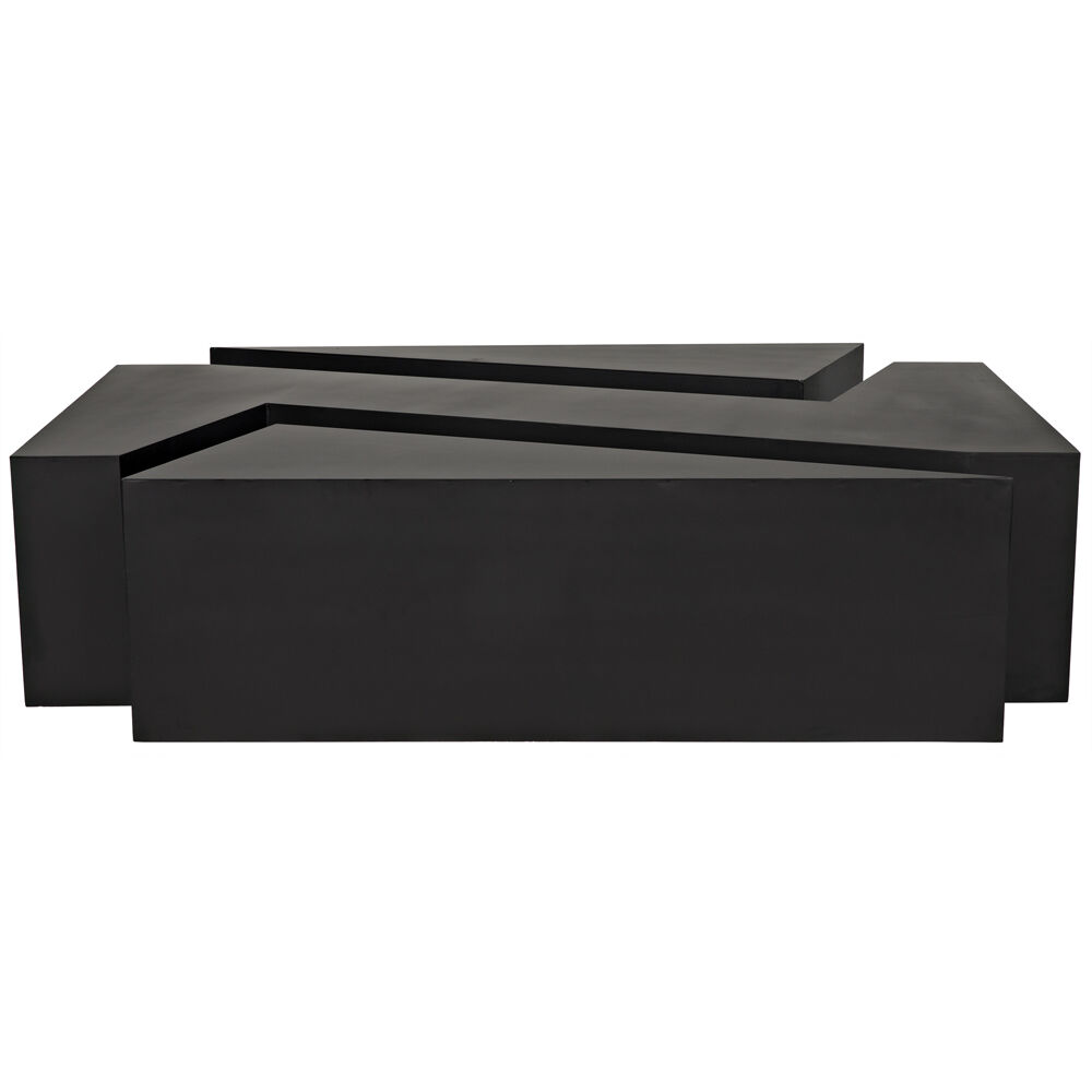 Element 68 X 36 inch Matte Black Coffee Table
