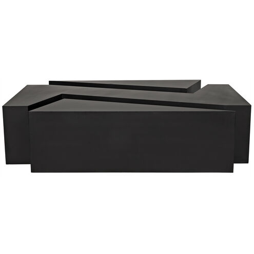 Element 68 X 36 inch Matte Black Coffee Table