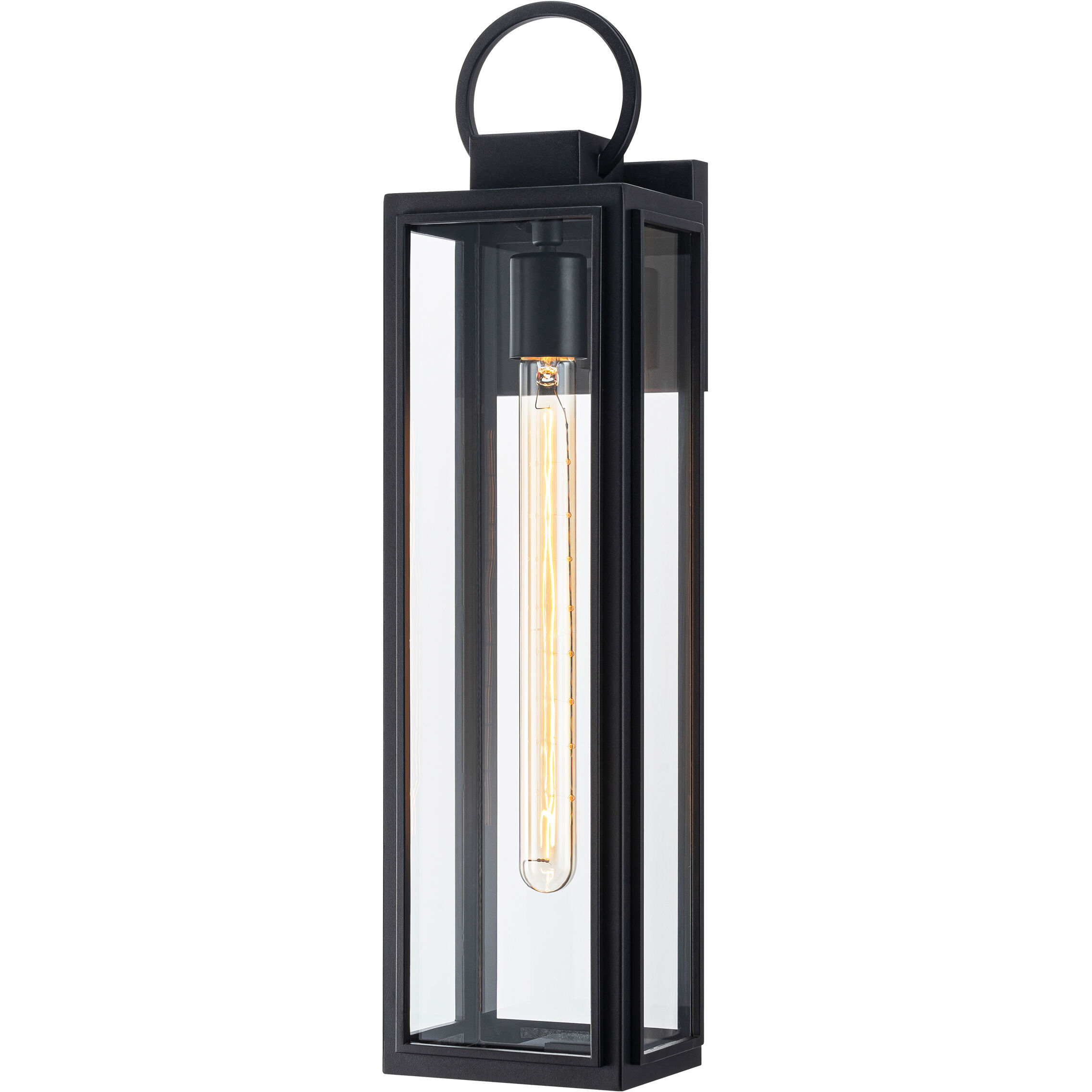 Crosby 1 Light 21.25 inch Matte Black Outdoor Wall Light
