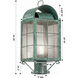 Durham 1 Light 18 inch Verde Green Post Lantern in Seedy Glass, Brass Traditions by InnovationsLighting