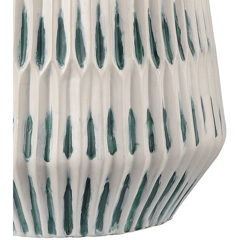 Devon 32 inch 9 watt White with Blue Table Lamp Portable Light