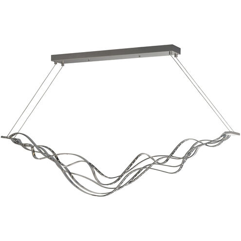 Sean Lavin Surge Linear Suspension Ceiling Light in Satin Nickel, LED, Integrated LED