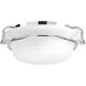 George 2 Light 16.5 inch Polished Chrome Flush Mount Ceiling Light